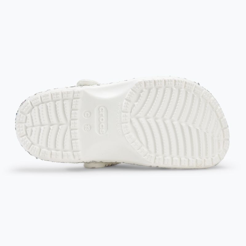 Klapki dziecięce Crocs Classic Starry Glitter white 5