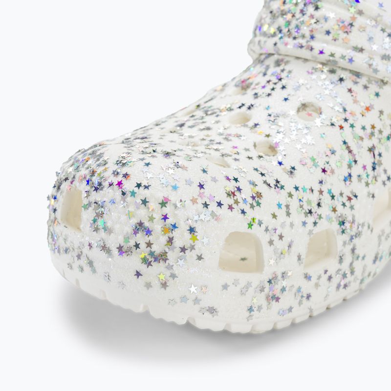 Klapki dziecięce Crocs Classic Starry Glitter white 8