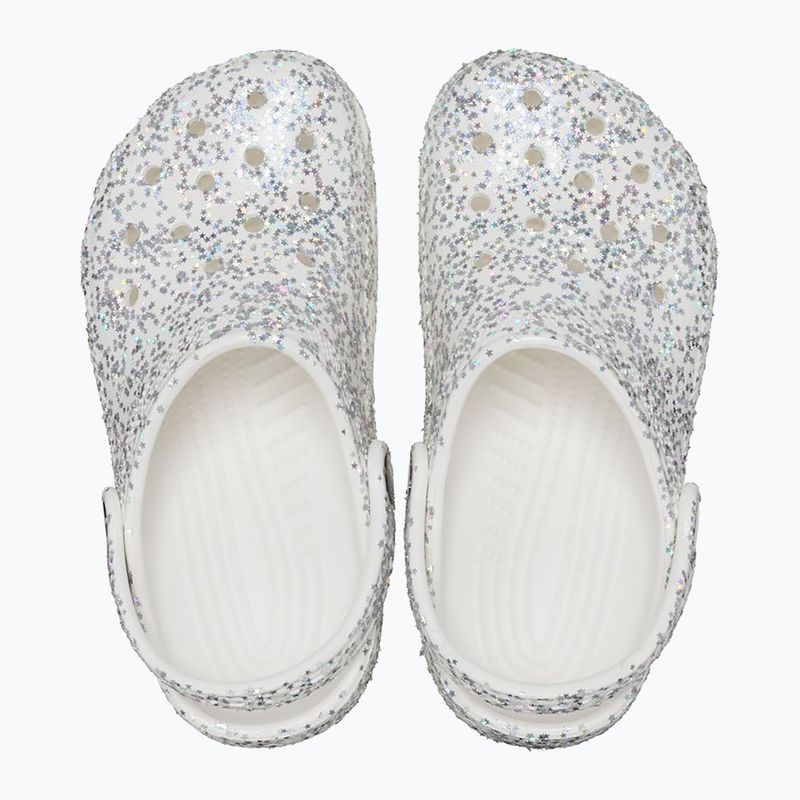 Klapki dziecięce Crocs Classic Starry Glitter white 12