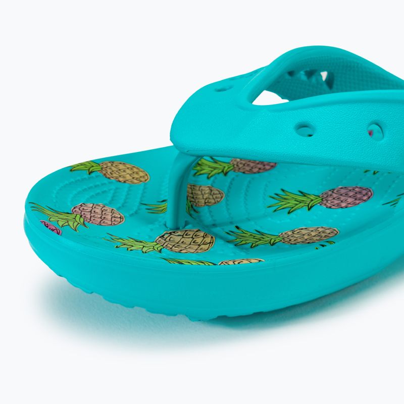 Japonki damskie Crocs Baya II Graphic Flip digital aqua/multi 7