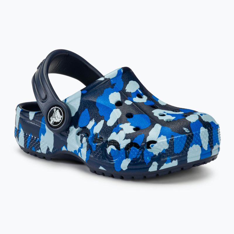 Klapki dziecięce Crocs Baya Graphic Clog navy 2