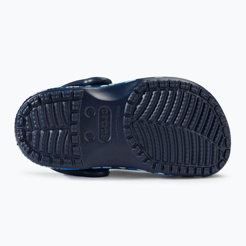 Klapki dziecięce Crocs Baya Graphic Clog navy 5