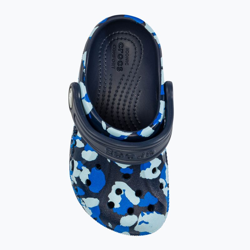 Klapki dziecięce Crocs Baya Graphic Clog navy 6