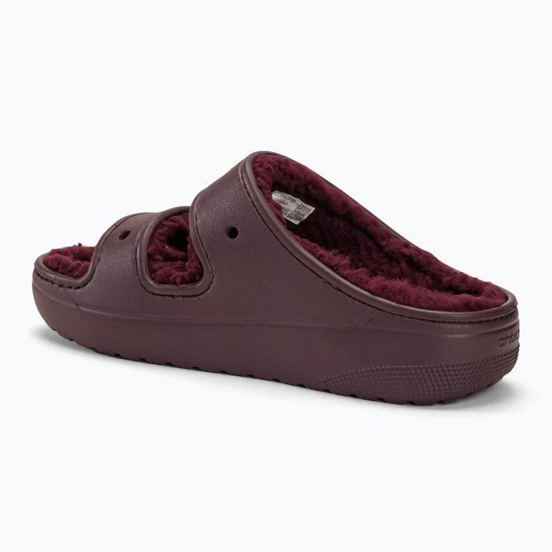 Klapki Crocs Classic Cozzzy Sandal dark cherry 3