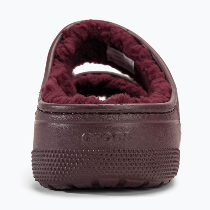 Klapki Crocs Classic Cozzzy Sandal dark cherry 6