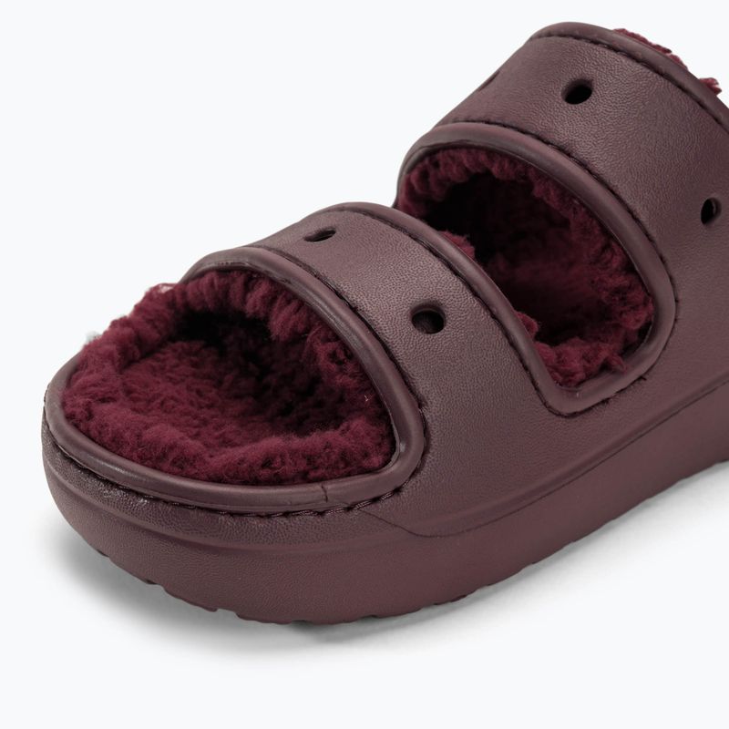 Klapki Crocs Classic Cozzzy Sandal dark cherry 7