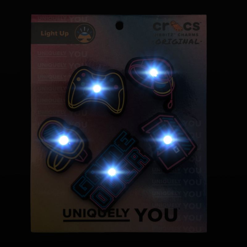 Przypinki Crocs Lights Up Neon Gamer lights up neon gamer 5 pack 2
