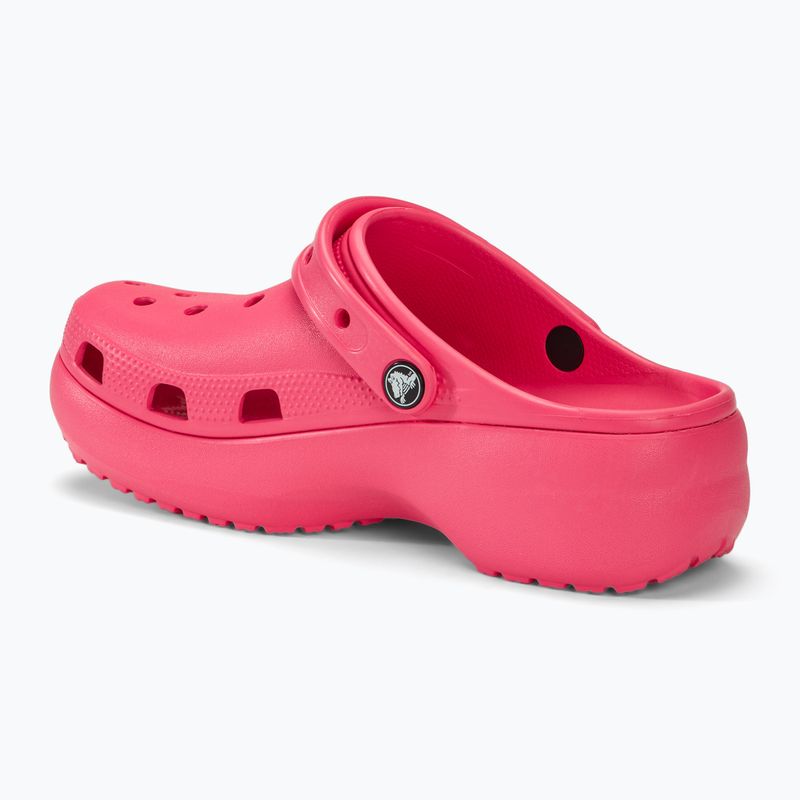 Klapki damskie Crocs Classic Platform Clog hyper pink 4