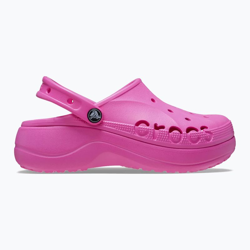 Klapki Crocs Baya Platform Clog electric pink