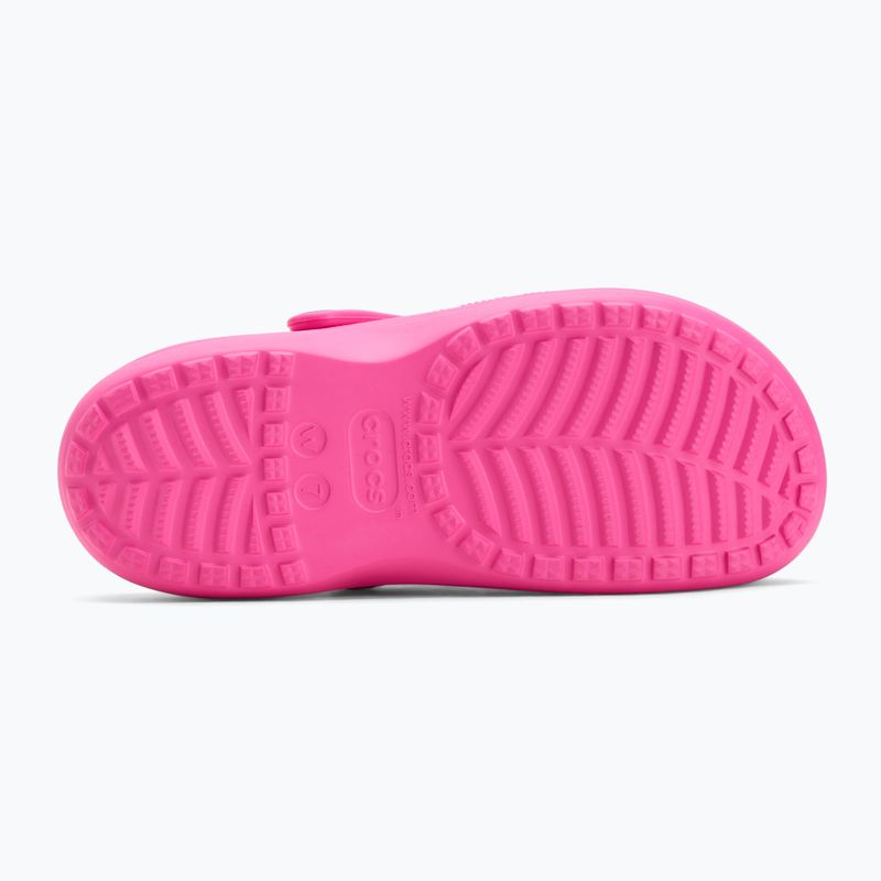 Klapki Crocs Baya Platform Clog electric pink 5