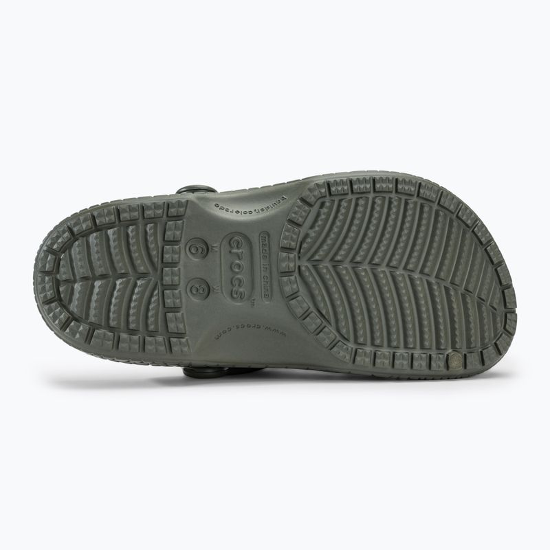 Klapki Crocs Classic Crocskin dusty olive 5