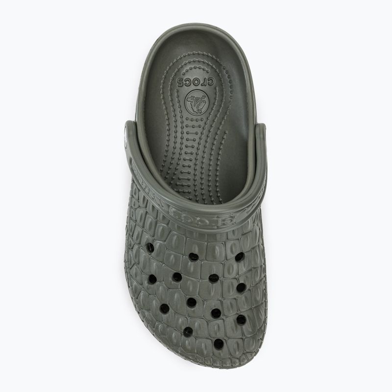 Klapki Crocs Classic Crocskin dusty olive 6