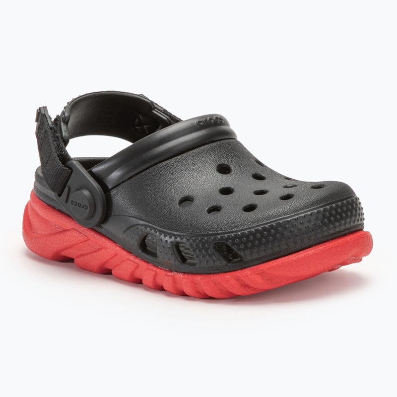 Klapki dziecięce Crocs Duet Max II Clog Toddler black/varsity red 2