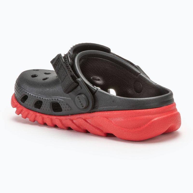 Klapki dziecięce Crocs Duet Max II Clog Toddler black/varsity red 4