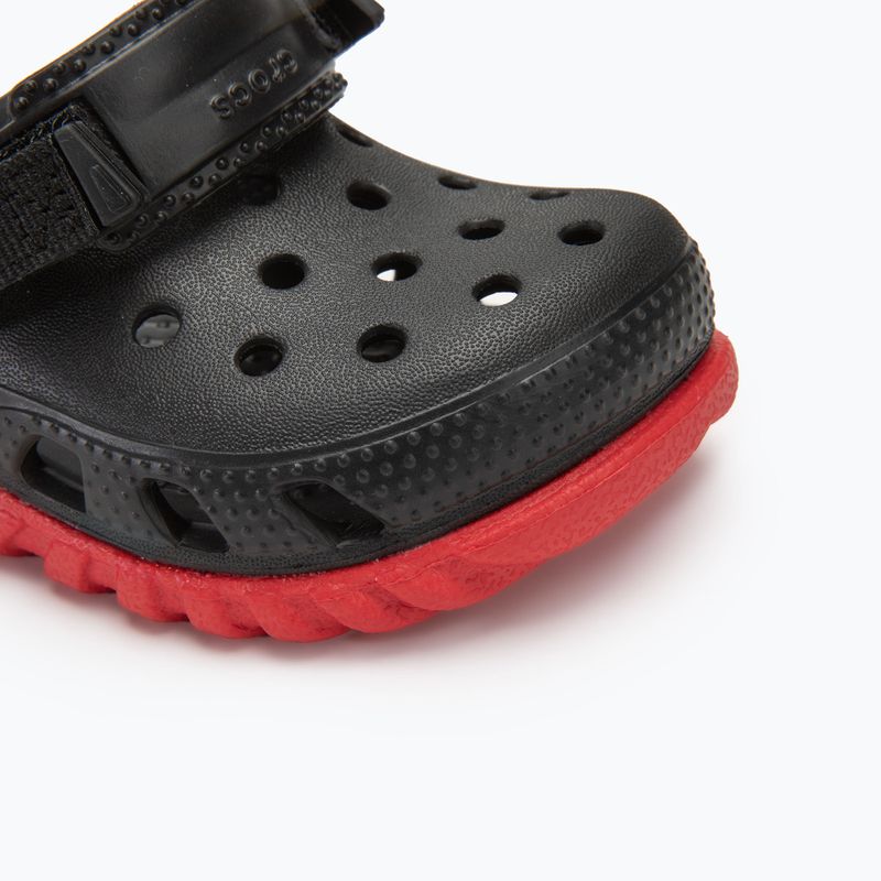 Klapki dziecięce Crocs Duet Max II Clog Toddler black/varsity red 8