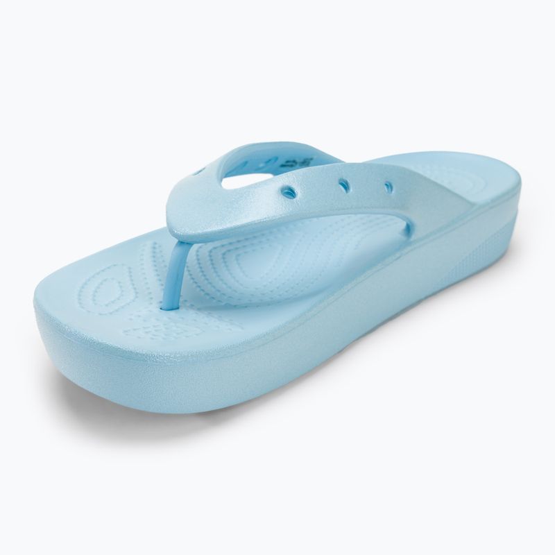 Japonki damskie Crocs Classic Platform Meta Pearl blue calcite 7