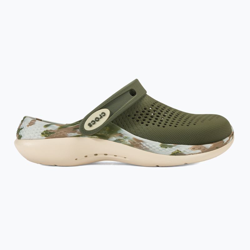 Klapki Crocs LiteRide 360 Marbled Clog army green/multi 3