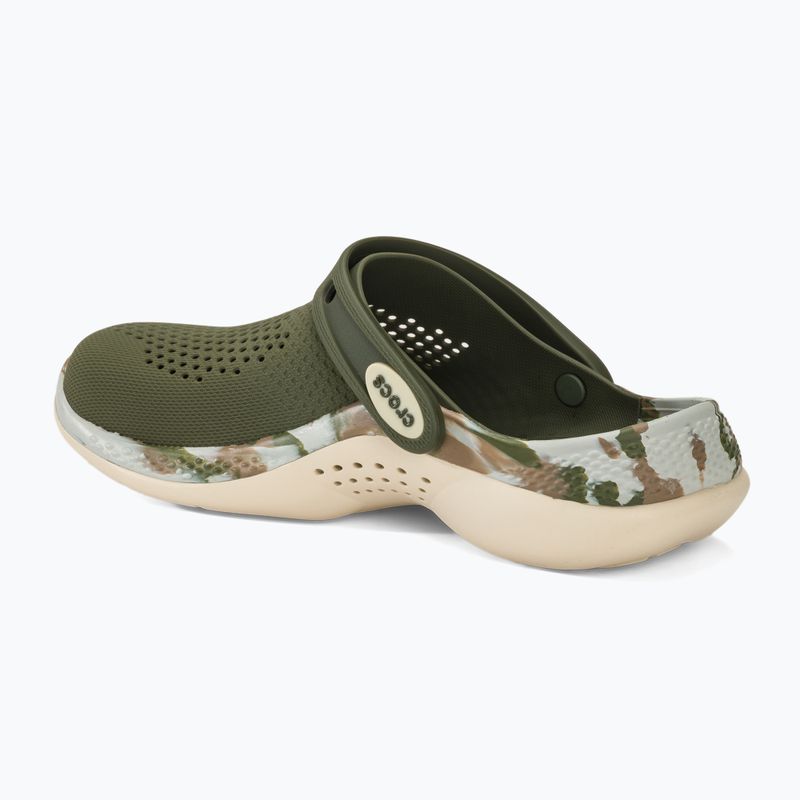 Klapki Crocs LiteRide 360 Marbled Clog army green/multi 4