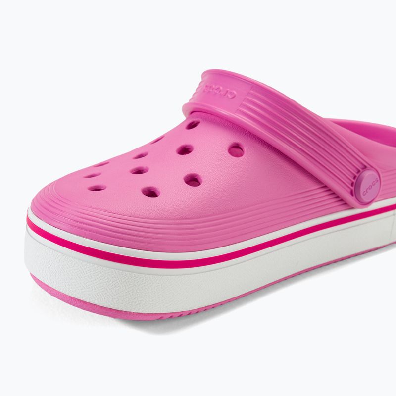 Klapki dziecięce Crocs Crocband Clean Off Court Clog Kids taffy pink 8