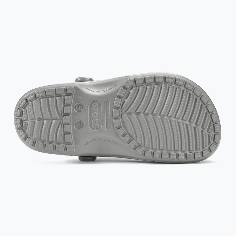 Klapki Crocs Classic Metallic Crocskin silver 5