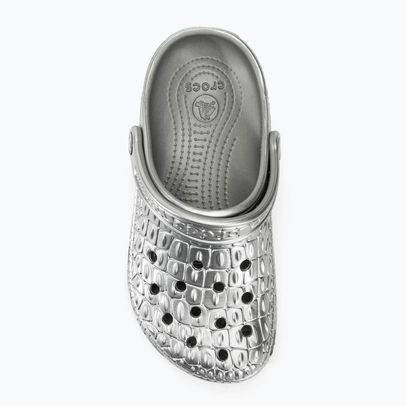 Klapki Crocs Classic Metallic Crocskin silver 6