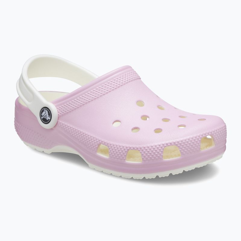 Klapki dziecięce Crocs Classic Glow in the Dark flamingo 9