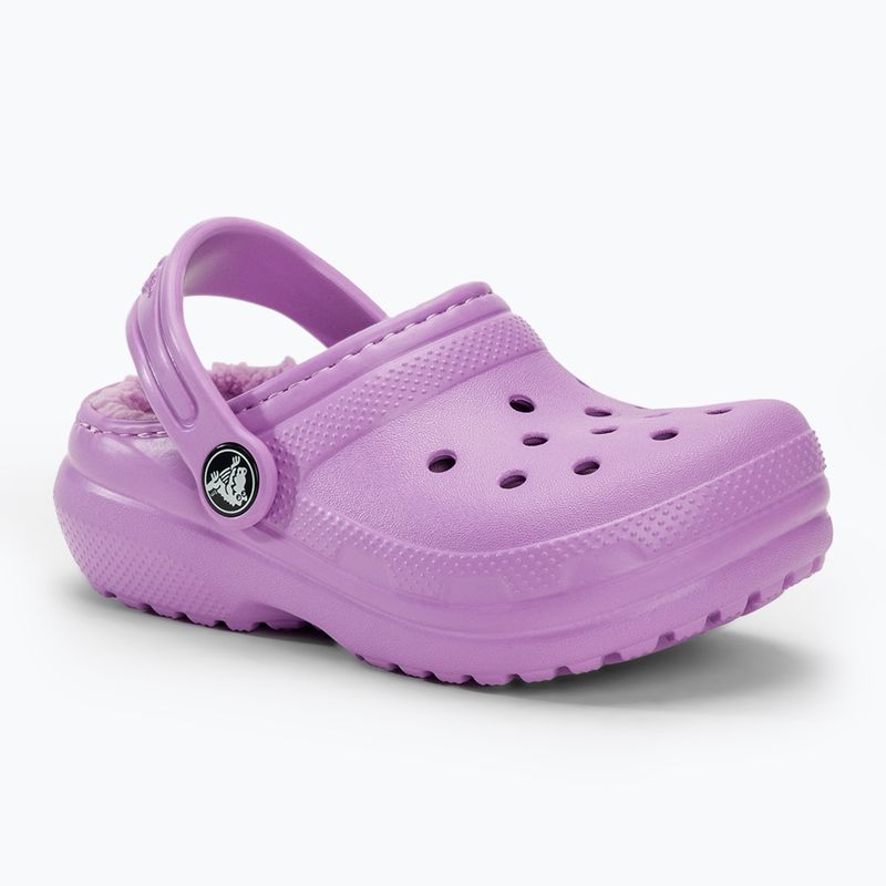 Klapki dziecięce Crocs Classic Lined Clog Toddler orchid 2