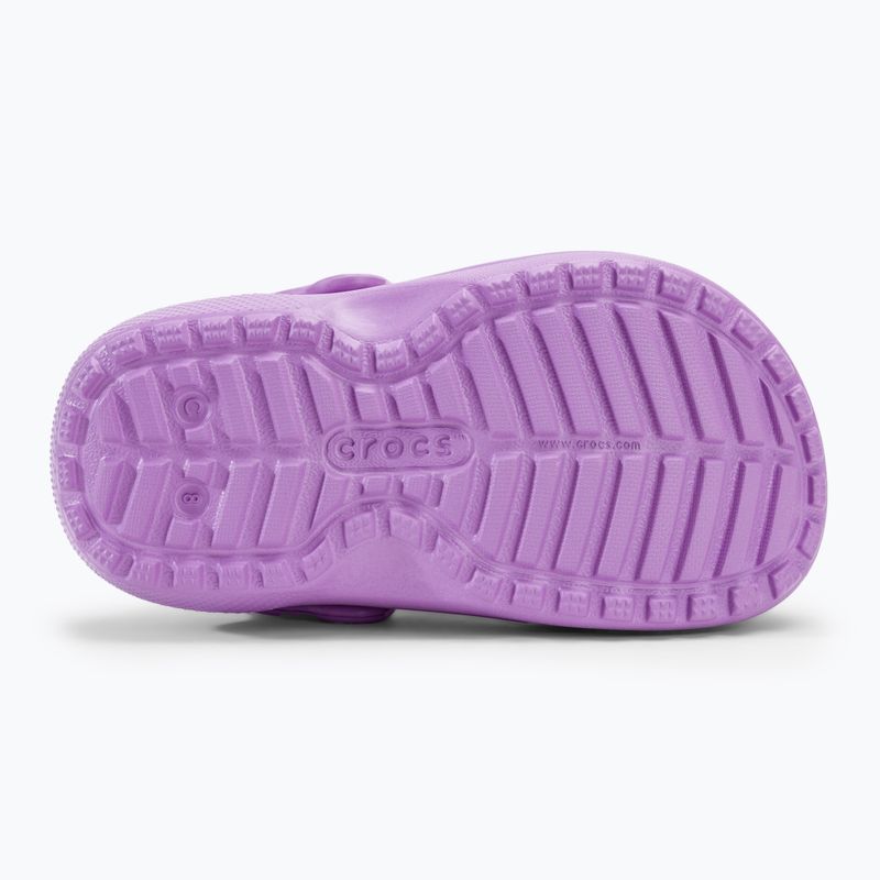 Klapki dziecięce Crocs Classic Lined Clog Toddler orchid 5