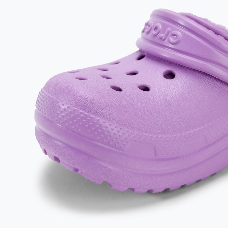 Klapki dziecięce Crocs Classic Lined Clog Toddler orchid 8