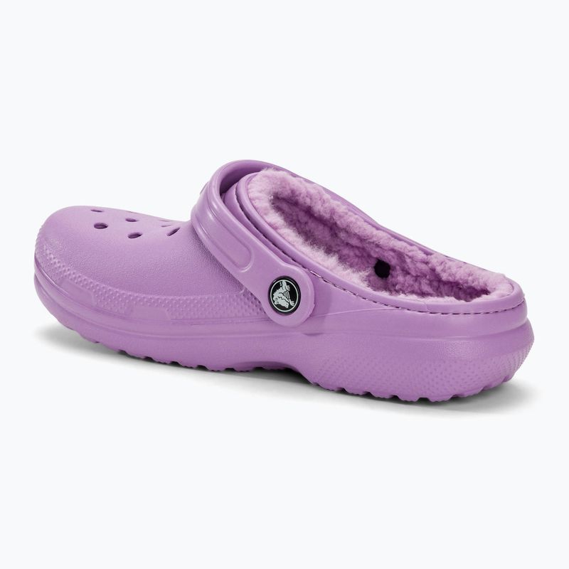 Klapki Crocs Classic Lined Clog Kids orchid 4