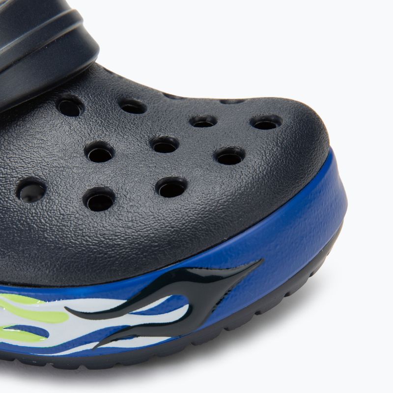 Klapki dziecięce Crocs Crocband Lights Clog Toddler deep navy 8