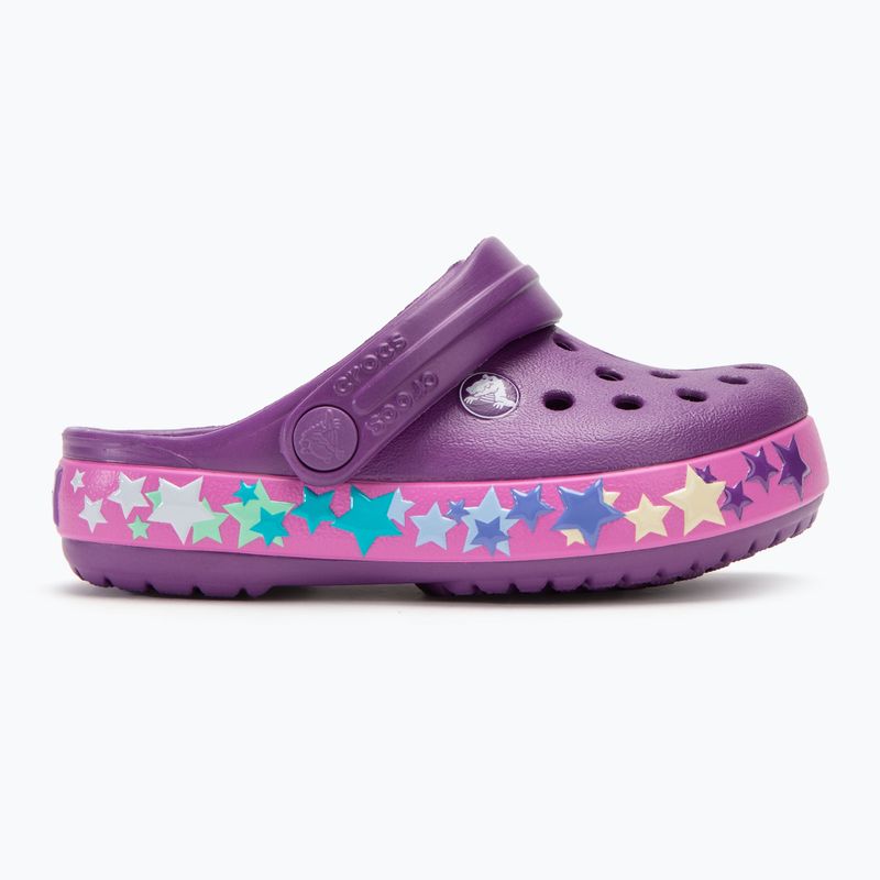 Klapki dziecięce Crocs Crocband Lights Clog Toddler amethyst 3