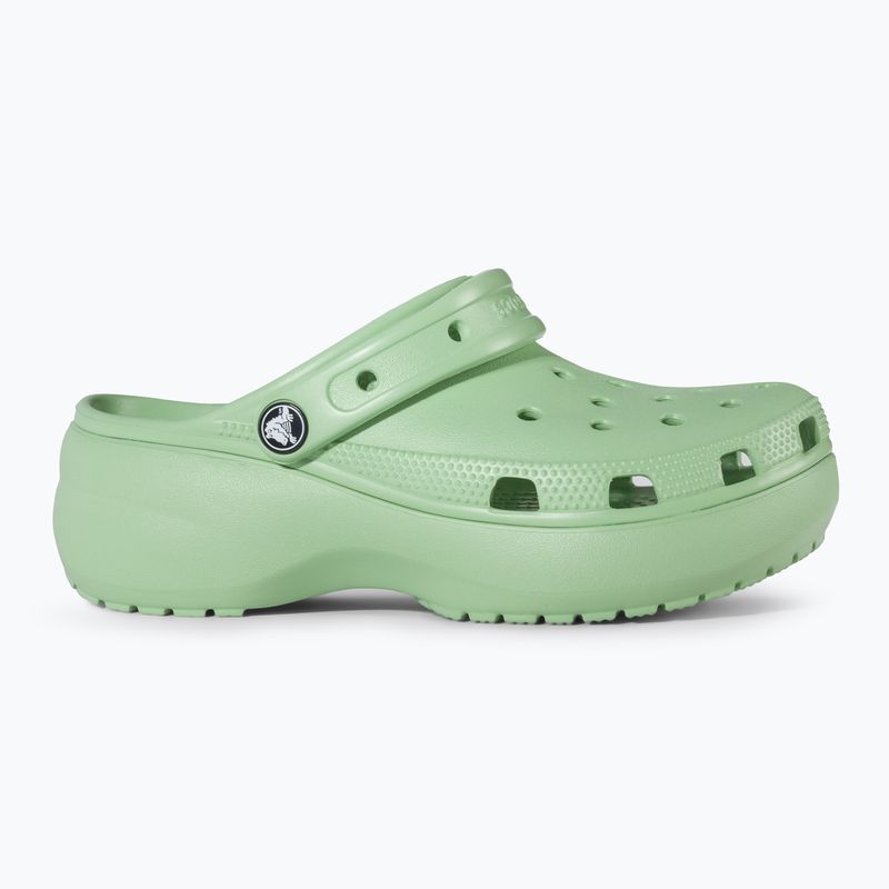 Klapki damskie Crocs Classic Platform Clog fair green 3