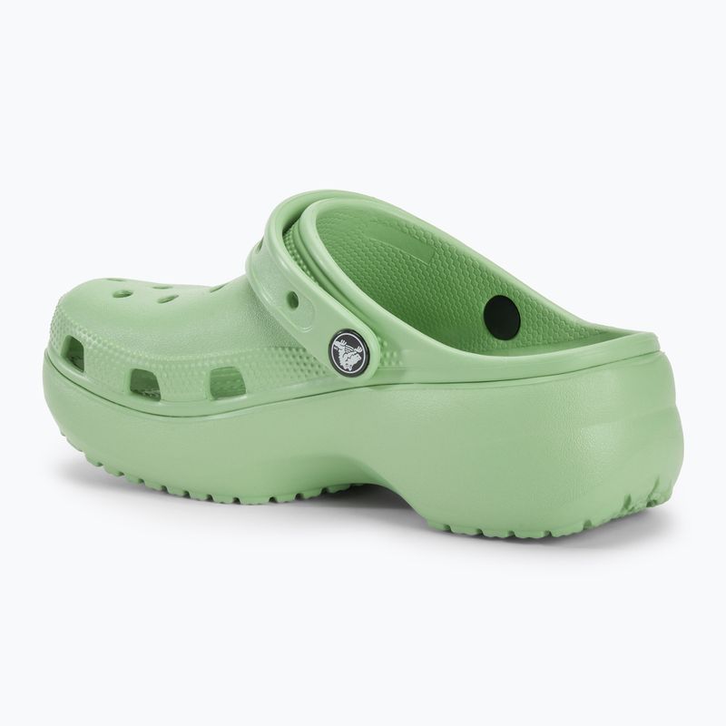 Klapki damskie Crocs Classic Platform Clog fair green 4