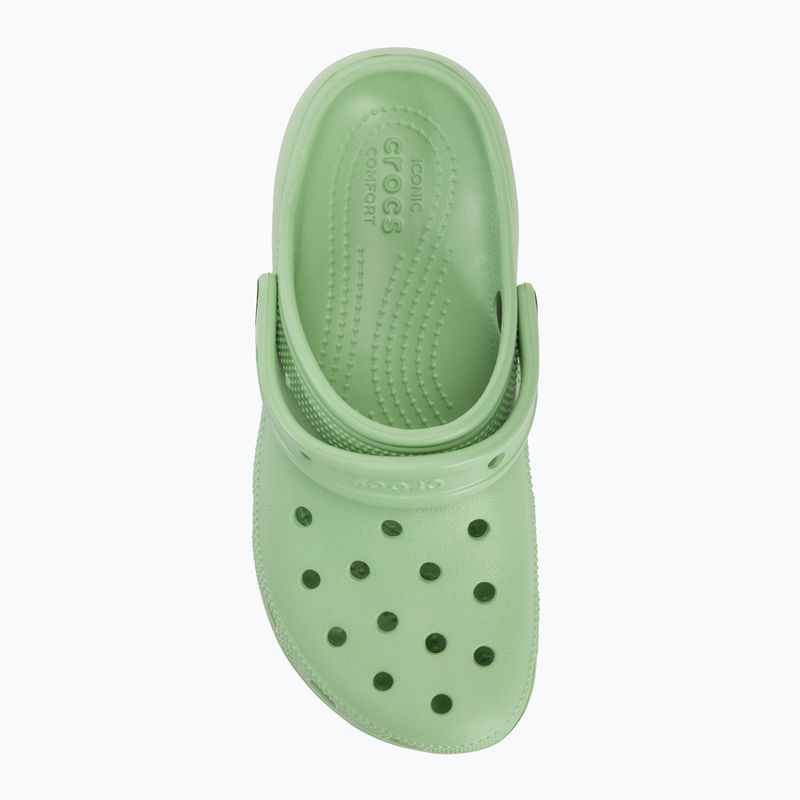 Klapki damskie Crocs Classic Platform Clog fair green 6