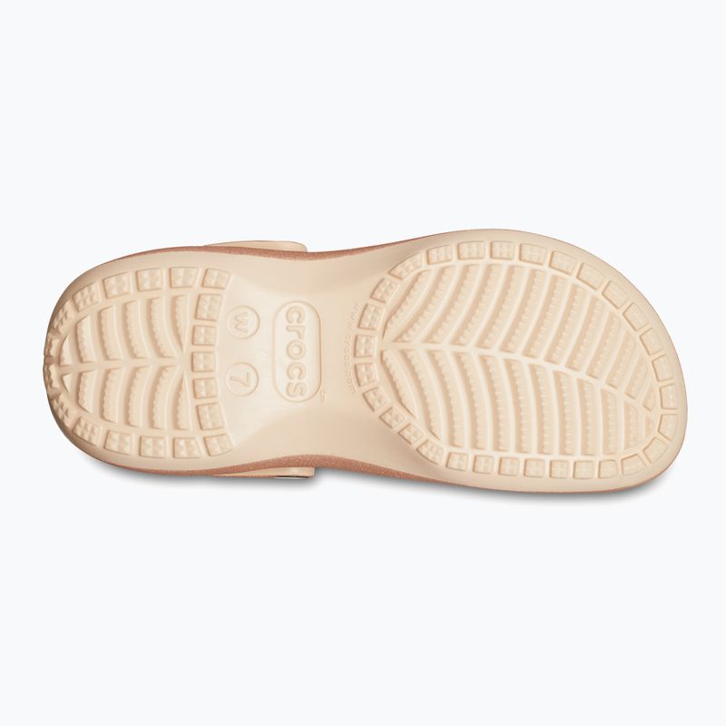 Klapki damskie Crocs Classic Platform Glitter shitake 13