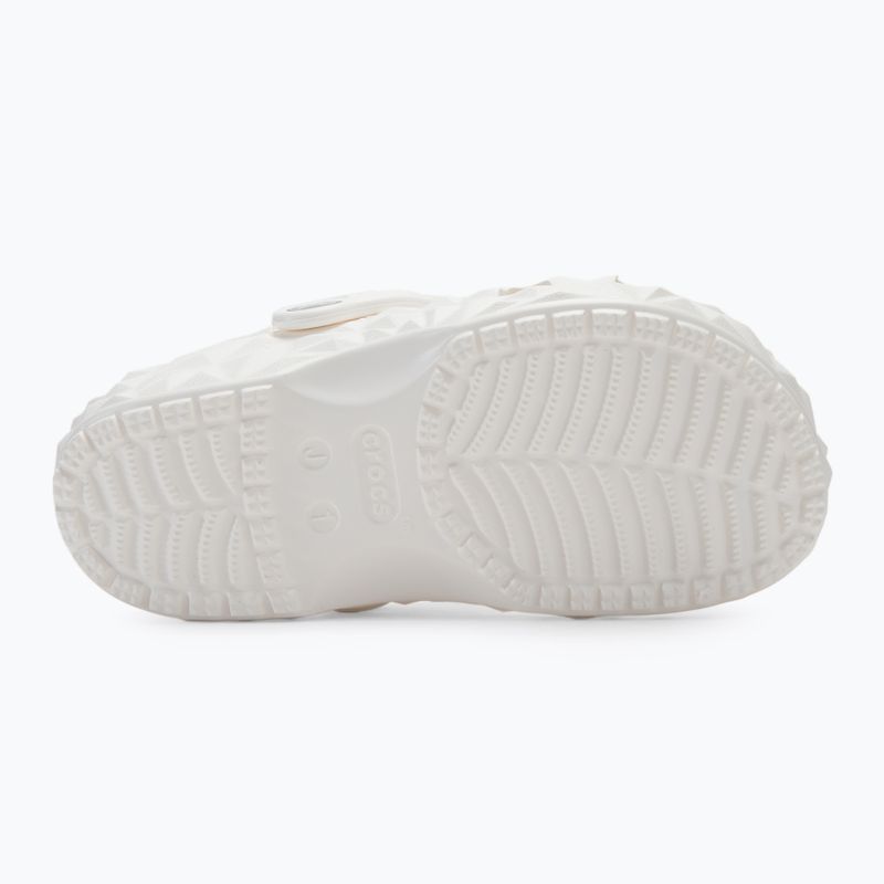 Klapki dziecięce Crocs Classic Geometric Clog Kids white 5