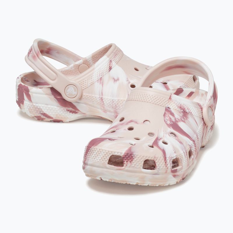 Klapki dziecięce Crocs Classic Marbled Clog Kids quartz/multi 14