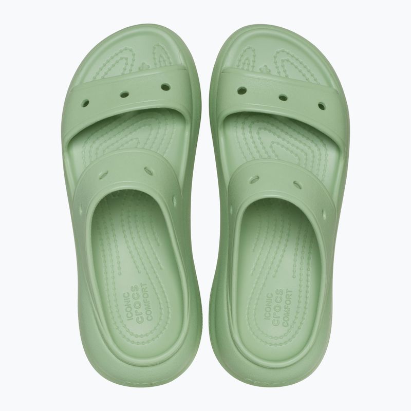 Klapki damskie Crocs Classic Crush Sandal fair green 11