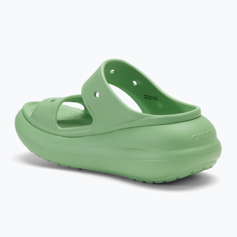 Klapki damskie Crocs Classic Crush Sandal fair green 3