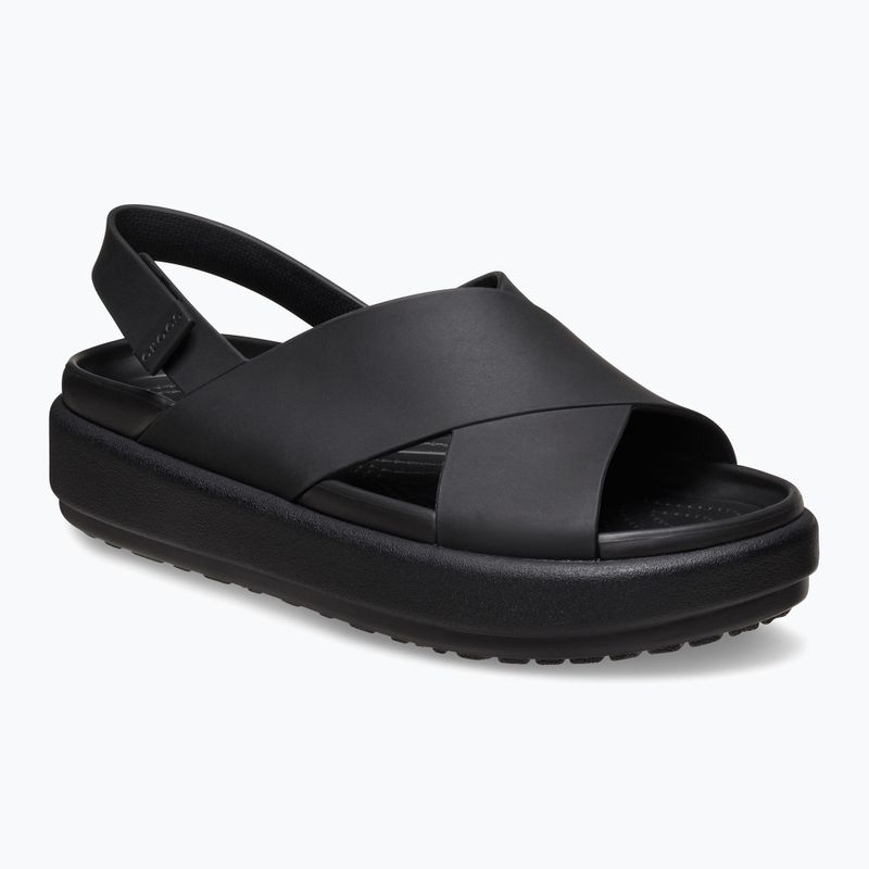 Sandały damskie Crocs Brooklyn Luxe Cross Strap black 8
