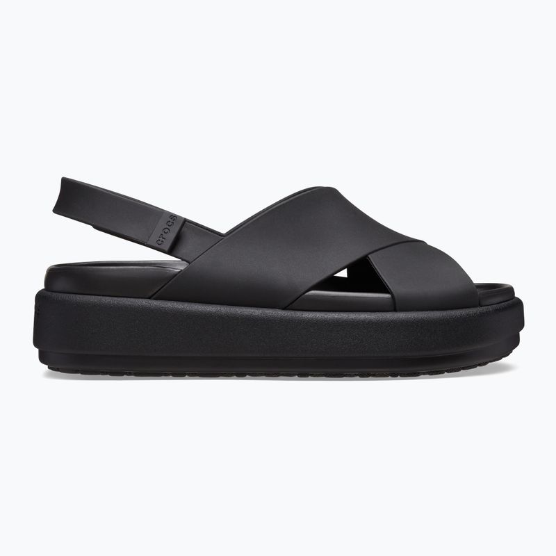 Sandały damskie Crocs Brooklyn Luxe Cross Strap black 9