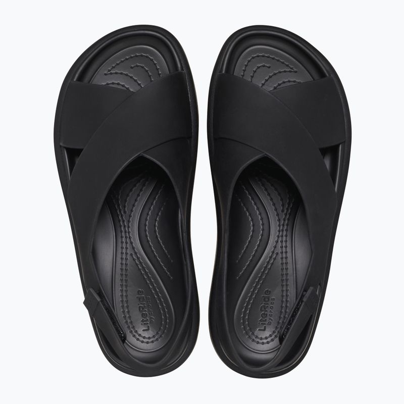 Sandały damskie Crocs Brooklyn Luxe Cross Strap black 11