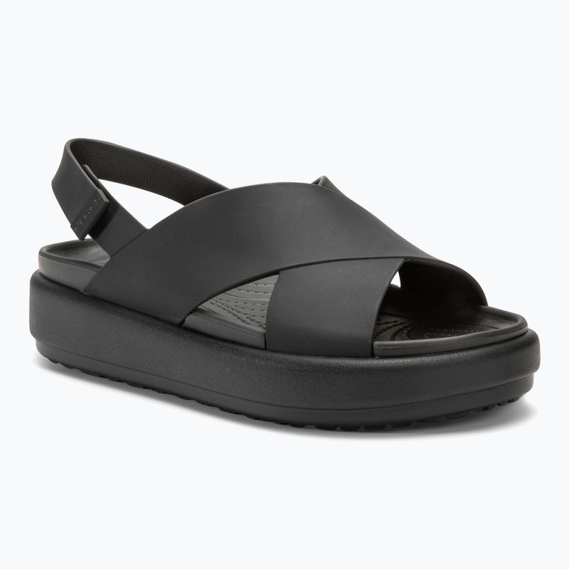 Sandały damskie Crocs Brooklyn Luxe Cross Strap black