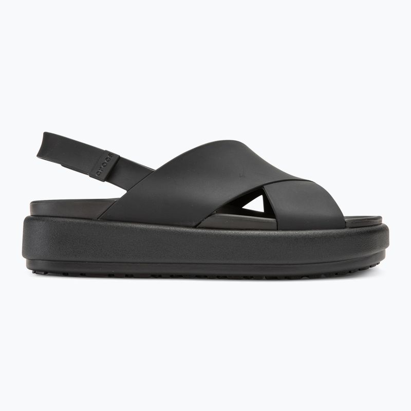 Sandały damskie Crocs Brooklyn Luxe Cross Strap black 2