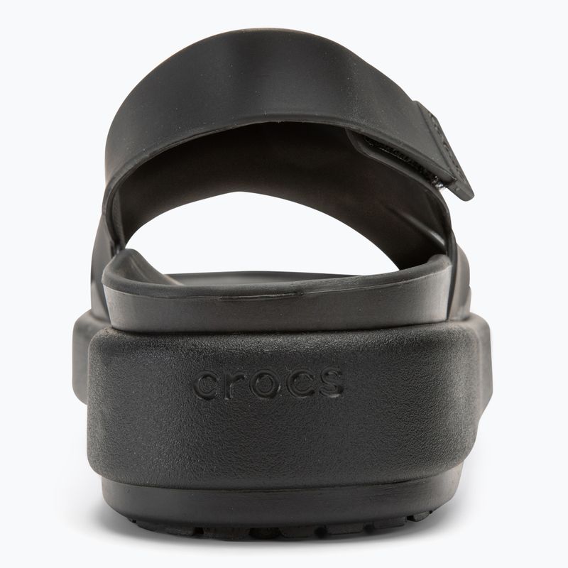 Sandały damskie Crocs Brooklyn Luxe Cross Strap black 6