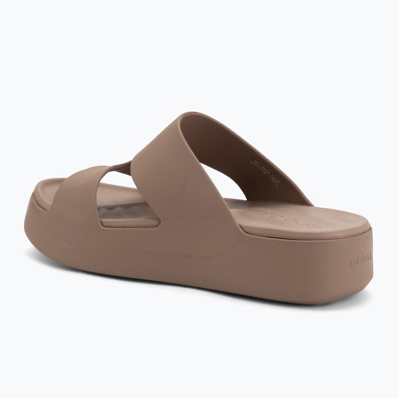 Klapki damskie Crocs Gateway Platform H-Strap latte 3