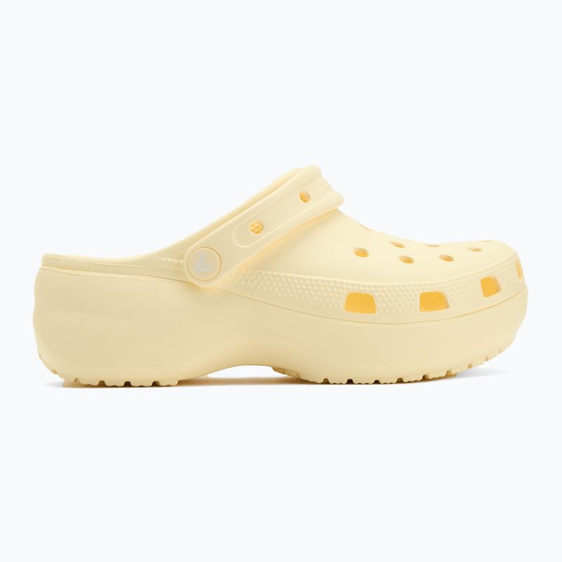Klapki damskie Crocs Classic Platform Clog buttercream 3