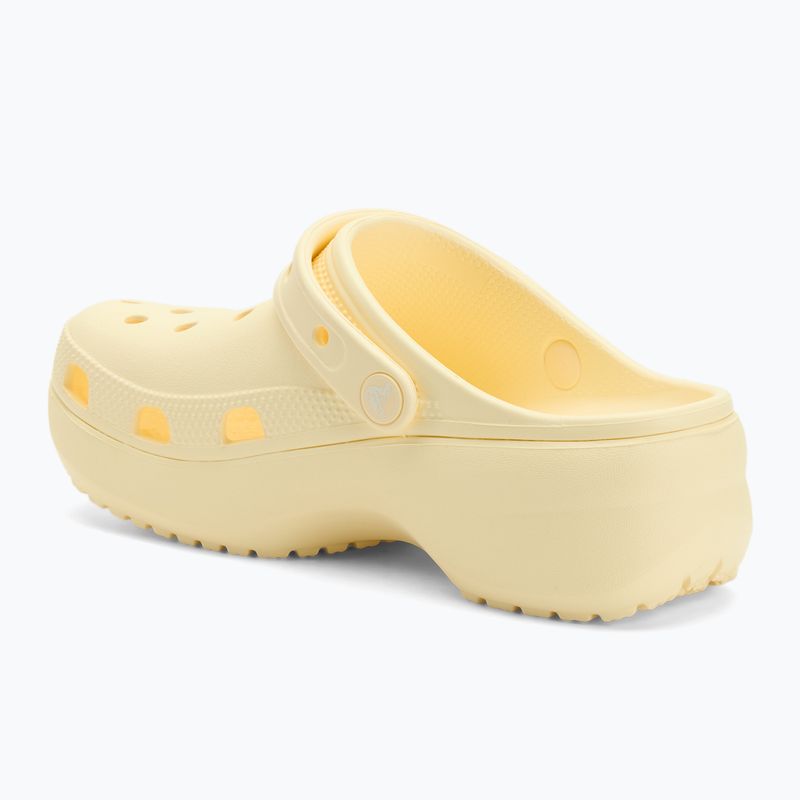 Klapki damskie Crocs Classic Platform Clog buttercream 4