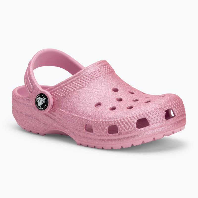 Klapki dziecięce Crocs Classic Glitter Clog Toddler pink tweed glitter 2